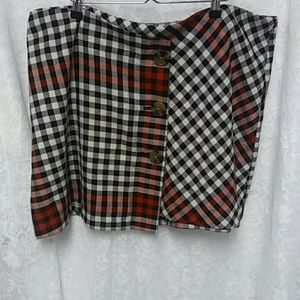 Who what wear plaid A line mini skirt